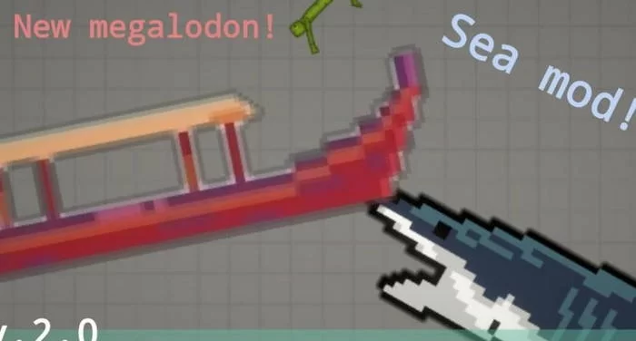 Sea Mod v 2.0 – акулы, Мегалодон, корабль, рыбы и другое